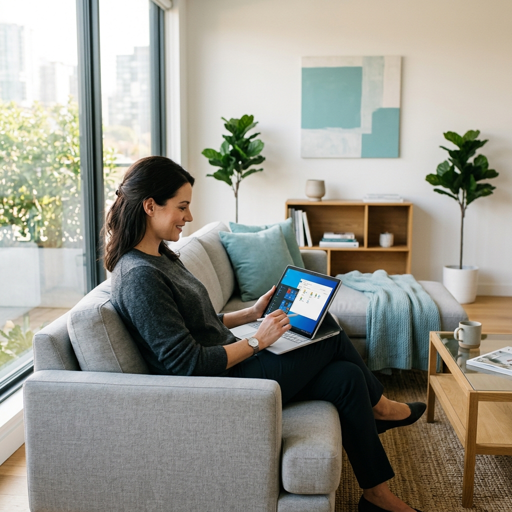 Uzak çalışma sahnesi